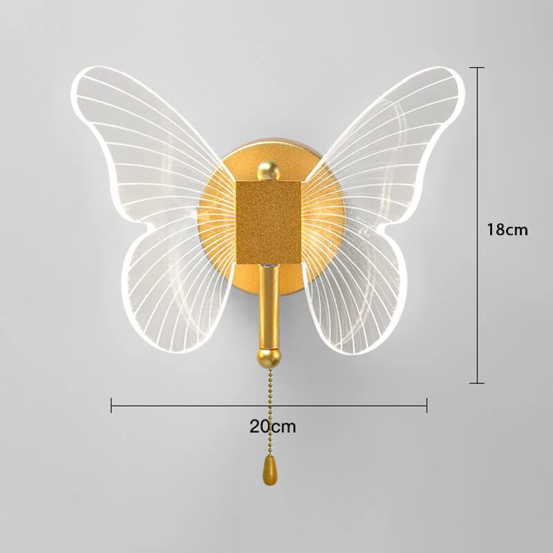 Create a warm modern mood at home with the Lustre LED Pendant Light Fixture styled as a butterfly lamp with included LED bulbs.