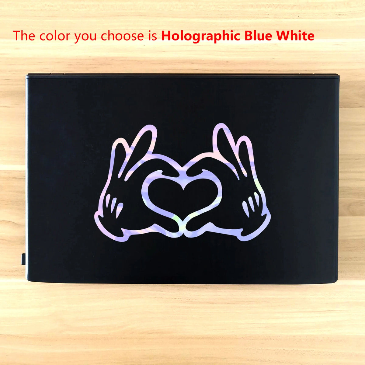 Mickey Mouse and Minnie Mouse Love Hands Vinyl Art Sticker Car Window Laptop Decor Couple Love Gifts Cup Decals Decoration