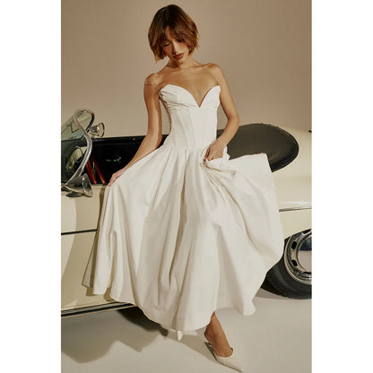 Get the Strapless Midi Dress Formal for elegant occasions. This chic midi dress has a flattering fit for parties or weddings.