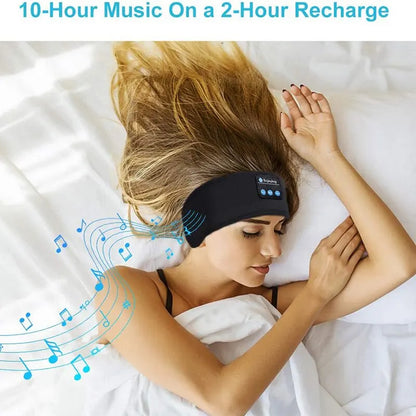 Shop Fone Bluetooth Sports Headband for wireless music, a soft elastic fit for workouts or sleep, with simple USB recharging.