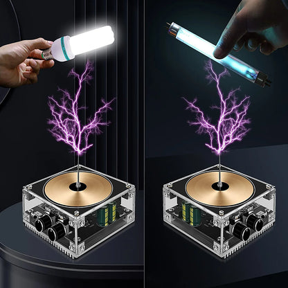 Explore electric arc sound and lighting effects with the Multi-Function Music Tesla Coil, a compact science gadget for experiments.