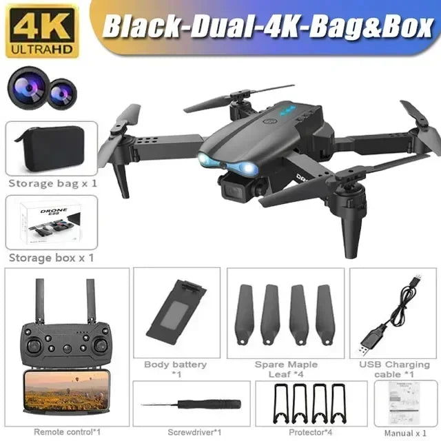Shop E99 Pro Drone with 6k Camera for aerial photography through app control and enjoy a lightweight 110g design for easy flying.