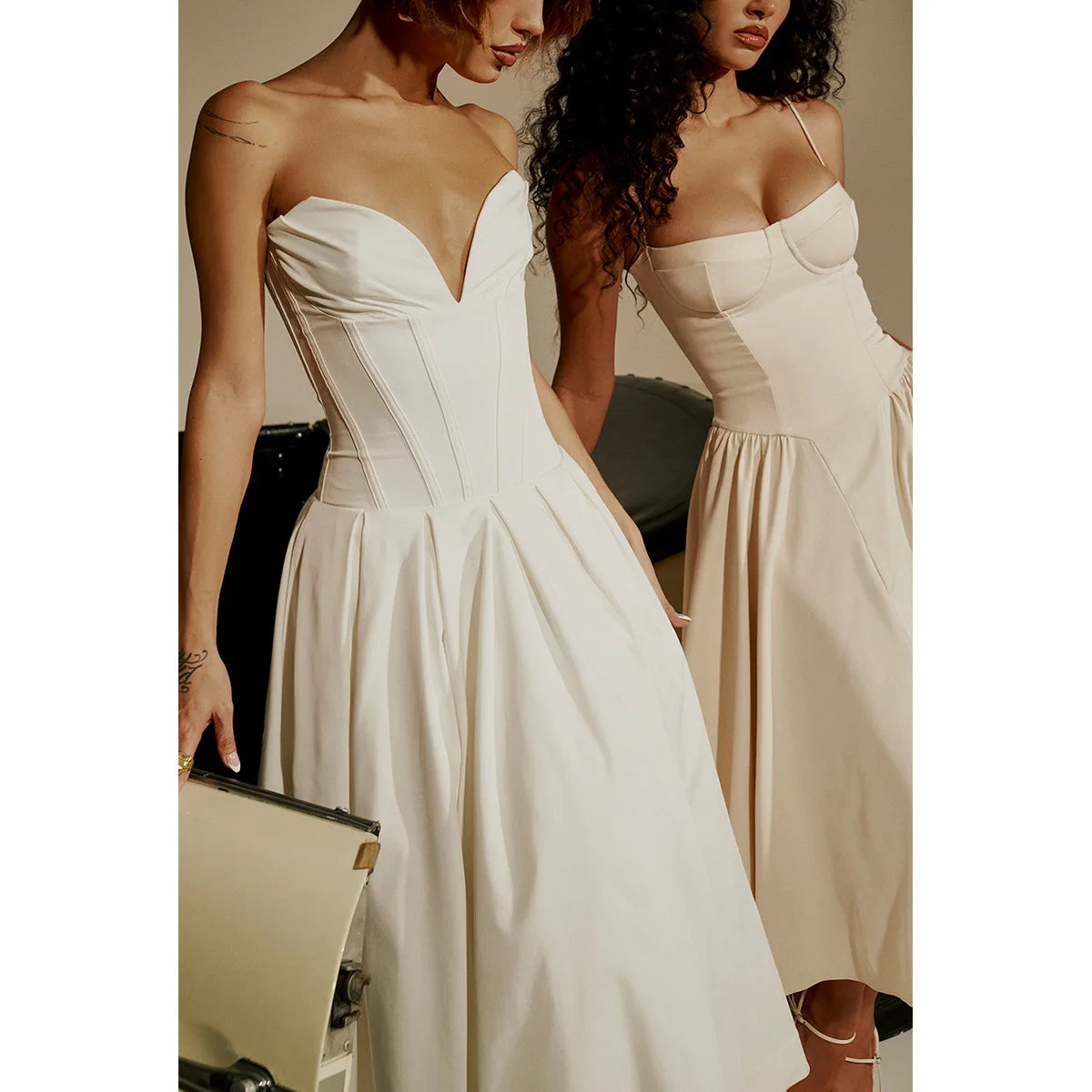 Get the Strapless Midi Dress Formal for elegant occasions. This chic midi dress has a flattering fit for parties or weddings.