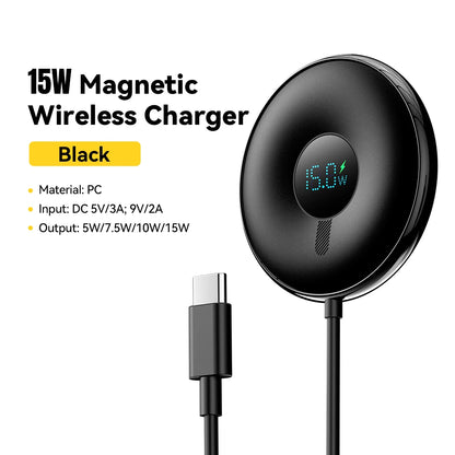 Order the Essager 15W Magnetic Wireless Charger for quick charging, strong magnetic hold, and smooth daily power for iPhones.