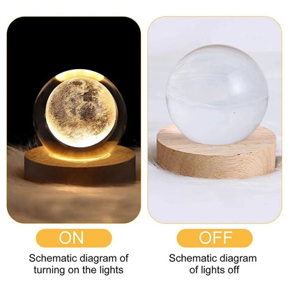 Transform your space with a Crystal Ball Lamp that creates a soft galaxy glow and brings cozy light to your bedroom each evening.