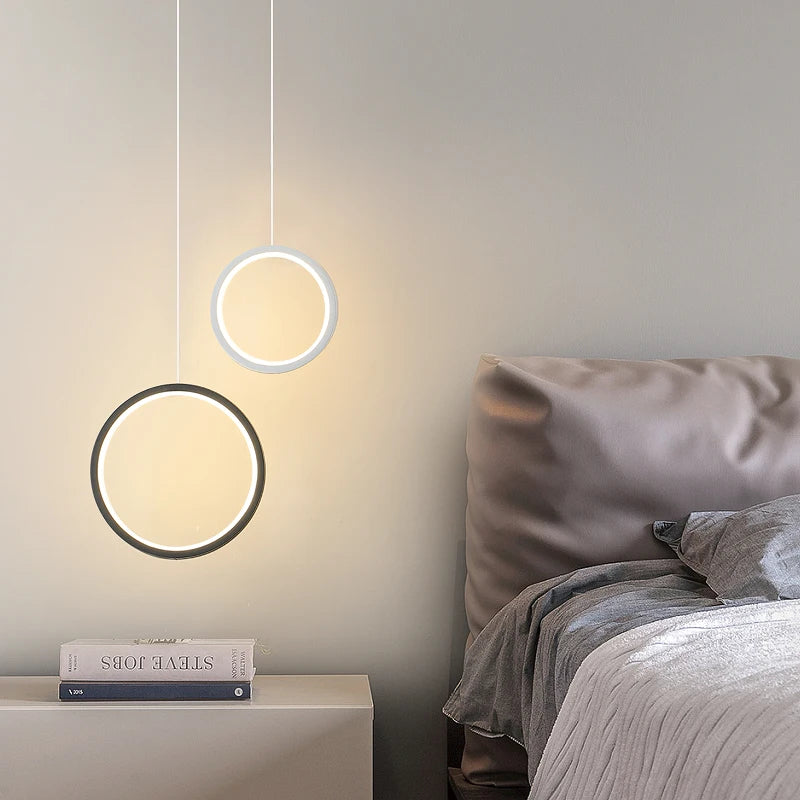 Shop a Modern Circle Light Fixture with LED lighting & a clean double-ring design that brings a bright modern touch to your room.