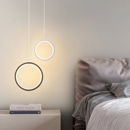Shop a Modern Circle Light Fixture with LED lighting & a clean double-ring design that brings a bright modern touch to your room.