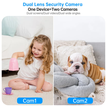 Watch over your baby at home using a Dual Lens Security Camera with motion tracking for reliable nursery monitoring.