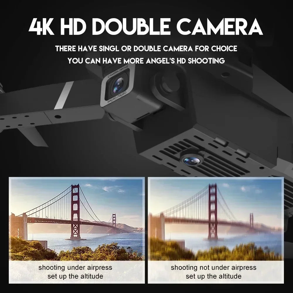 Buy the E88 Pro RC Drone for smooth FPV flights with a Wide Angle Dual HD Camera, foldable design, and height hold for easy control.