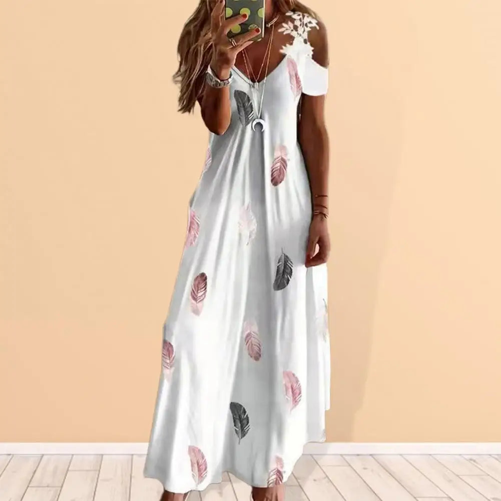 Discover elegant A-line maxi dresses with beautiful long lace designs & versatile styles perfect for parties & special events.