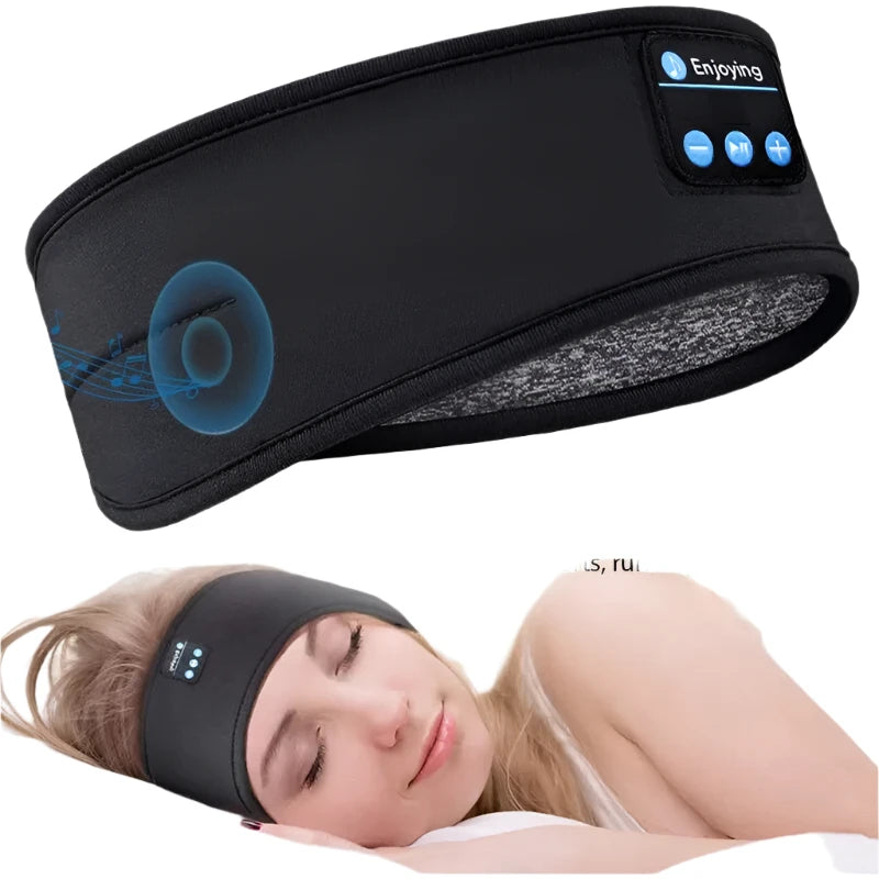 Shop Fone Bluetooth Sports Headband for wireless music, a soft elastic fit for workouts or sleep, with simple USB recharging.