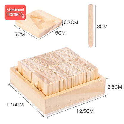 Baby Educational Wooden Toys Board Montessori English Alphabet Groove Board English Alphabet Geometry Montessori Early Education