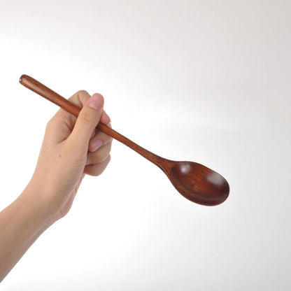 Japanese Wooden Reusable Sushi Chopsticks Spoon Cutlery Set Non-slip Travel Dinnerware Suit Tableware Kitchen Tools