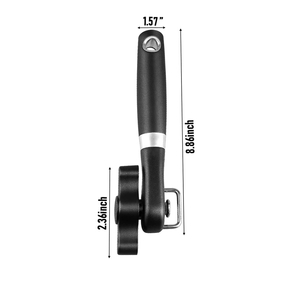 Can Opener Kitchen Accessories Professional Manual Stainless Steel Jar Opener Safety Side Cut Bottle Openers Household Tools
