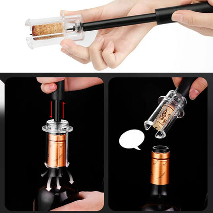 1 Pcs Air Pump Wine Bottle Opener Stainless Steel Pin Type Bottle Pumps abridor de vinho Kitchen Opening Tools Bar Accessories