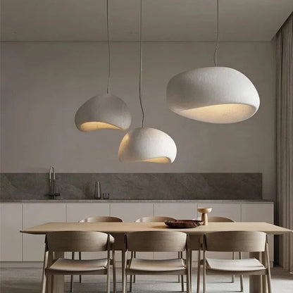 Bring a calm, modern look to your room with the Japanese Wabi Sabi Chandelier for a soft light suited to bedrooms & dining spaces.