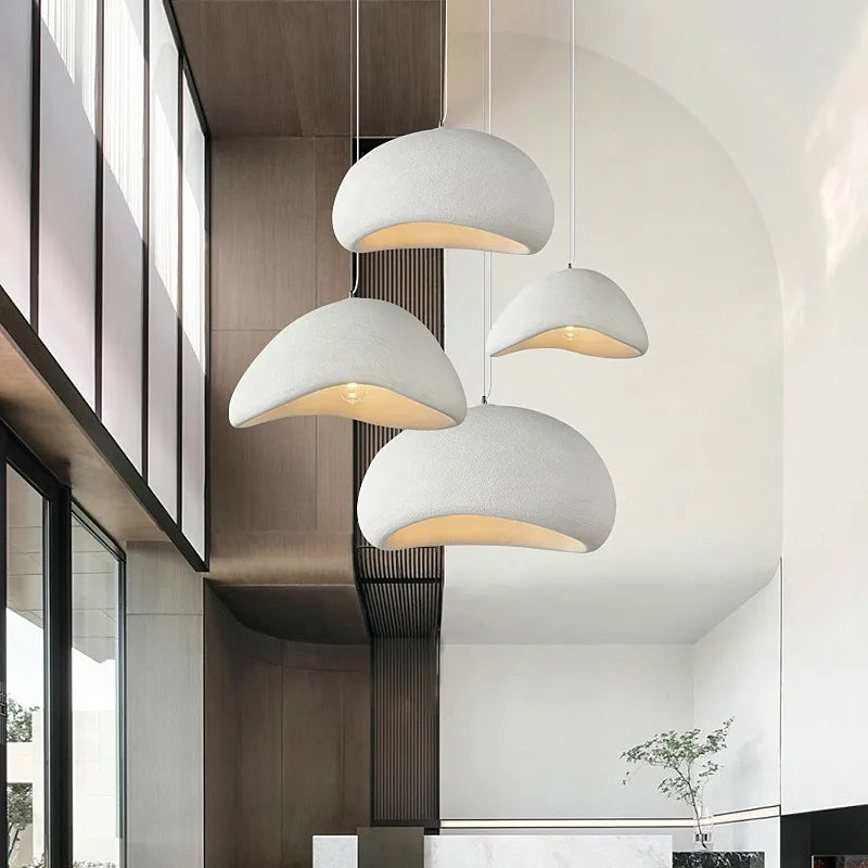 Bring a calm, modern look to your room with the Japanese Wabi Sabi Chandelier for a soft light suited to bedrooms & dining spaces.
