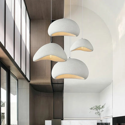 Bring a calm, modern look to your room with the Japanese Wabi Sabi Chandelier for a soft light suited to bedrooms & dining spaces.