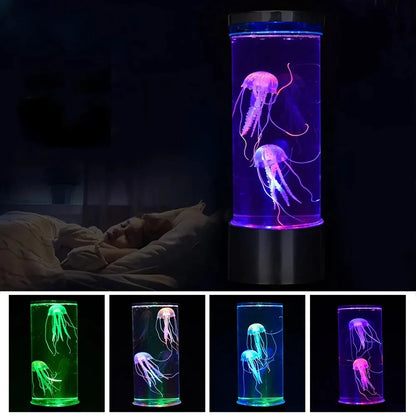 Order a Color Changing Jellyfish Lamp for a gentle LED glow that creates a relaxing mood & adds a decorative touch to your bedroom.