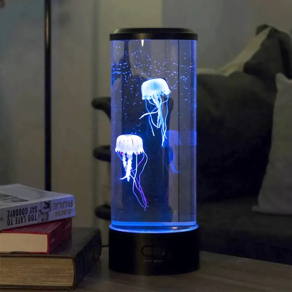 Order a Color Changing Jellyfish Lamp for a gentle LED glow that creates a relaxing mood & adds a decorative touch to your bedroom.