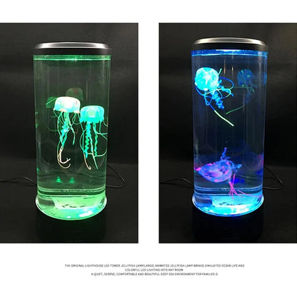 Order a Color Changing Jellyfish Lamp for a gentle LED glow that creates a relaxing mood & adds a decorative touch to your bedroom.