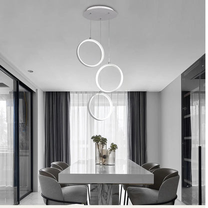 Shop a Modern Circle Light Fixture with LED lighting & a clean double-ring design that brings a bright modern touch to your room.