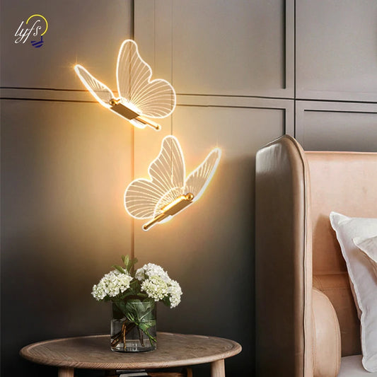 Create a warm modern mood at home with the Lustre LED Pendant Light Fixture styled as a butterfly lamp with included LED bulbs.
