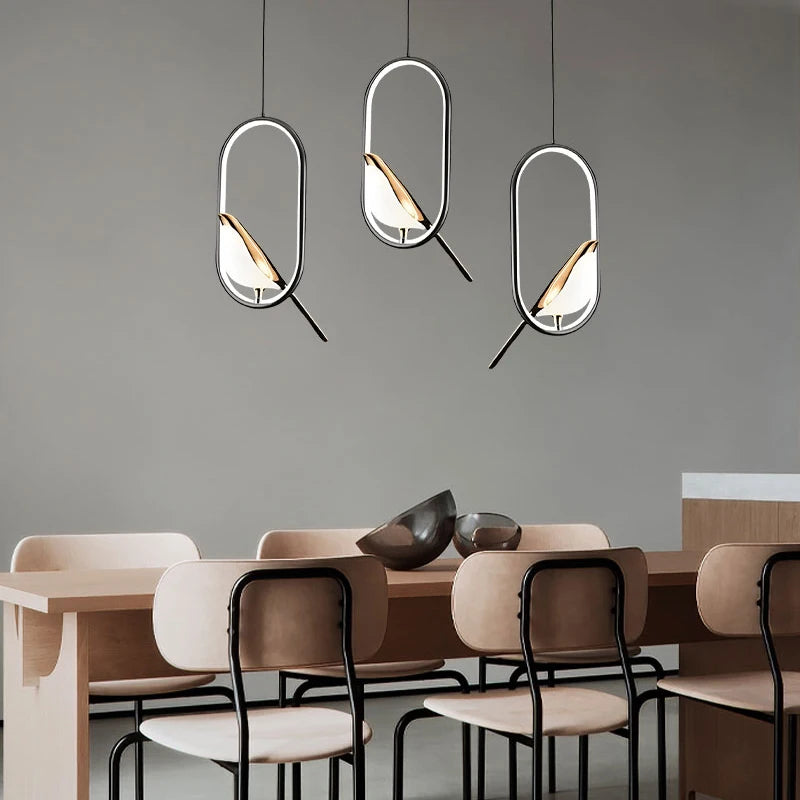 Transform your interior using Bird LED Cord Pendant Lamps. Nordic-inspired style brings a charming glow to any room.