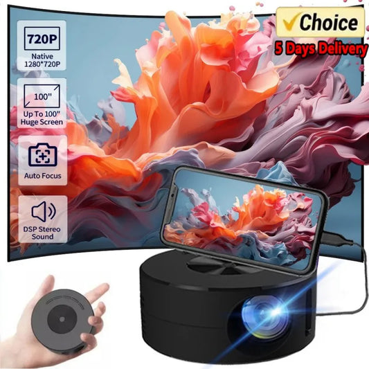 Enjoy home cinema anywhere as a Mini LED Projector delivers 4K support plus Android features for indoor movies or outdoor viewing.