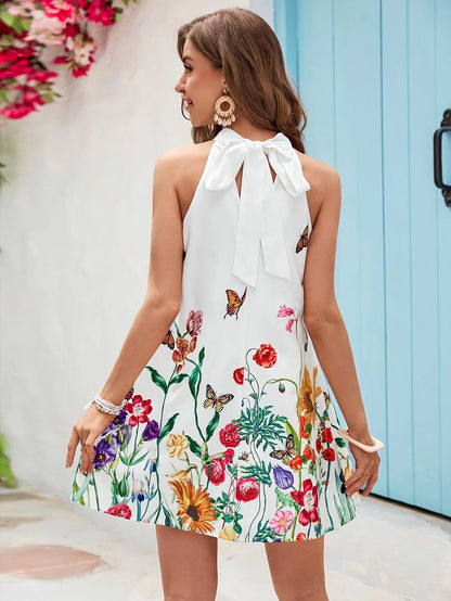 Looking for Best Beach Dresses? Choose this stylish sleeveless dress with a loose fit and a printed design, perfect for vacations.