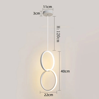 Shop a Modern Circle Light Fixture with LED lighting & a clean double-ring design that brings a bright modern touch to your room.