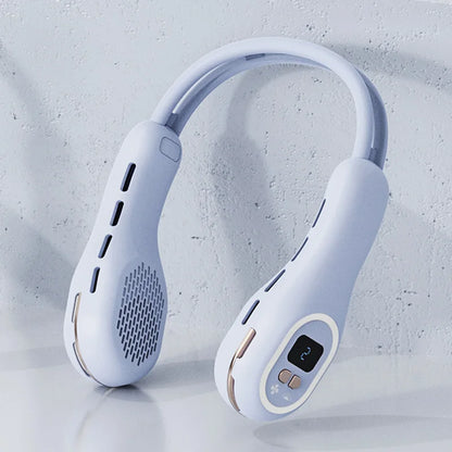 Buy Rechargeable Neck Fan for hands-free cooling that provides adjustable airflow and a comfortable bladeless design.