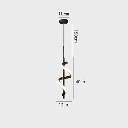 Illuminate your space using a Pendant Light Fixture that brings LED brilliance and modern spiral style to your ceiling decor.