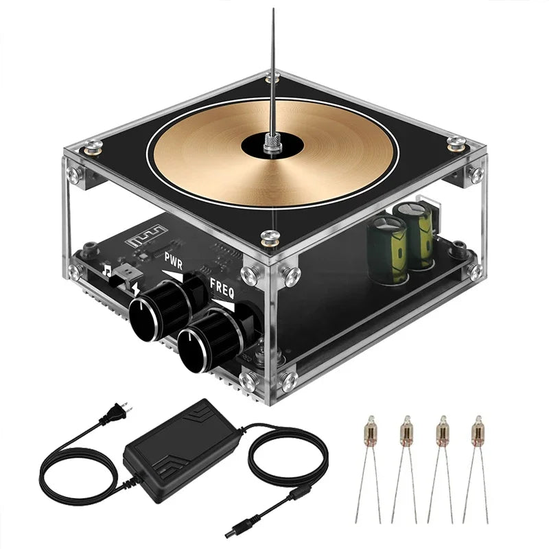 Explore electric arc sound and lighting effects with the Multi-Function Music Tesla Coil, a compact science gadget for experiments.