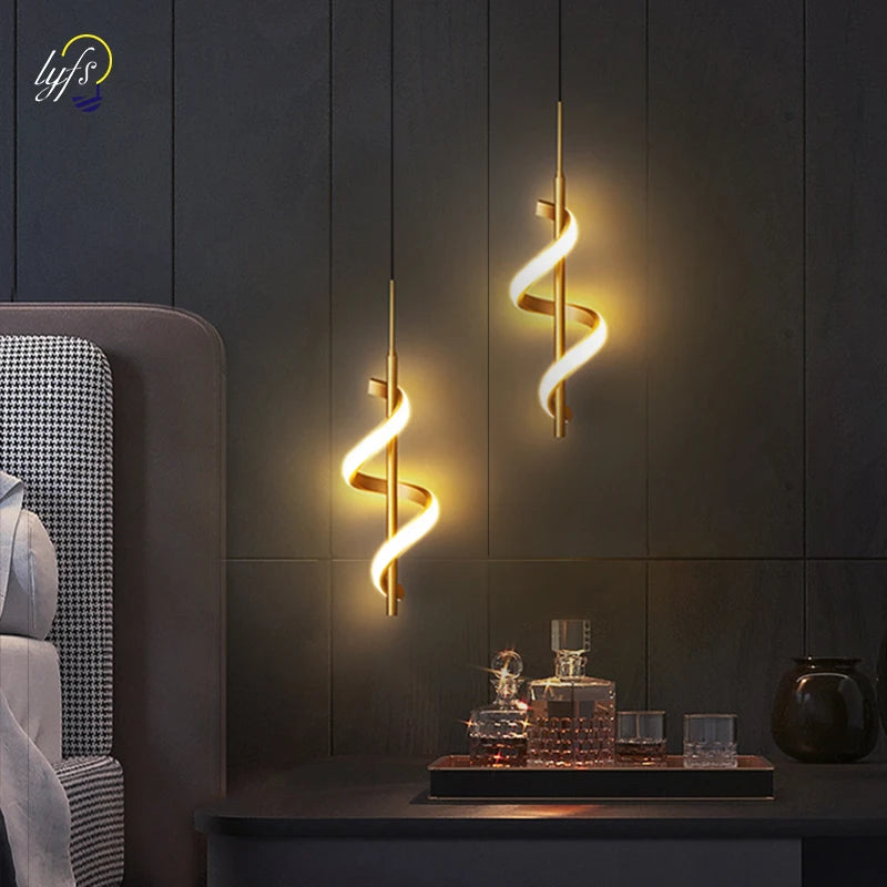 Illuminate your space using a Pendant Light Fixture that brings LED brilliance and modern spiral style to your ceiling decor.