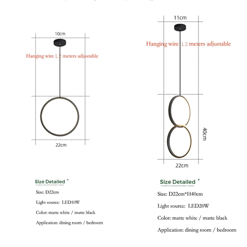 Shop a Modern Circle Light Fixture with LED lighting & a clean double-ring design that brings a bright modern touch to your room.