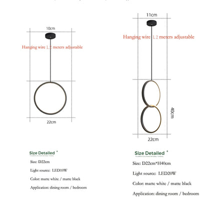 Shop a Modern Circle Light Fixture with LED lighting & a clean double-ring design that brings a bright modern touch to your room.