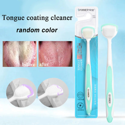 Tongue Scraper Brush Reusable Scraper For The Tongue Washable Tongue Cleaning Tool Fresh Breath Oral Hygiene Care Accessories