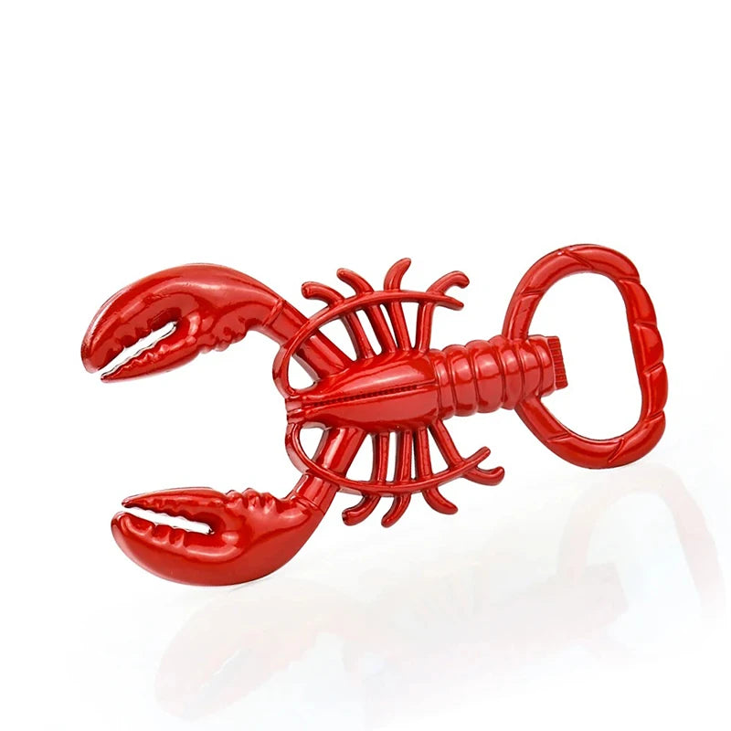 Lobster Corkscrew Bottle Opener Portable Metal Wine Beer Opening Kitchen  fun retro and versatile handicraft accessories