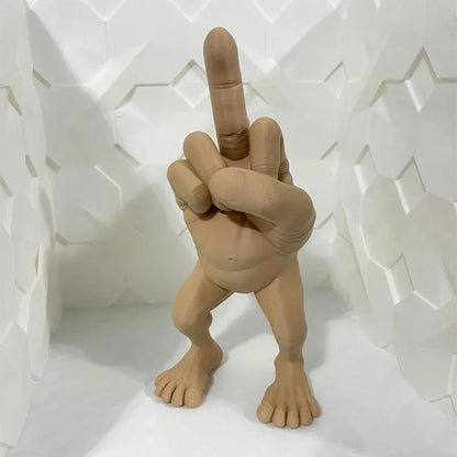 3D Printing Middle Finger Figure With Legs Home Decor Bedroom Decoration Miniatures Antistress Novelties 2024 Action Crafts