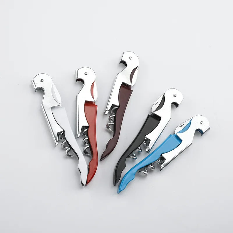 Multi-Functional 2 in 1 Bottle Openers Stainless Steel Wine Cork Screw Corkscrew Beer Cap Remover Kitchen Gadget Bar Accessories