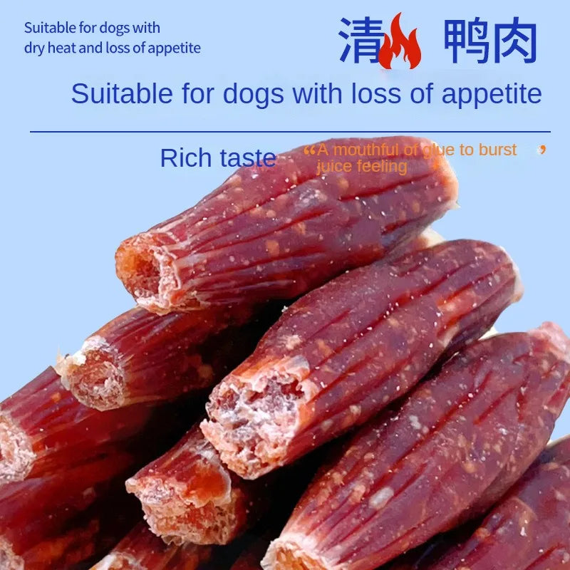 Dog Snacks Dried Chicken And Duck Sausage Low Temperature Dry Low Salt Low Fat High Protein  Easy To Digest Training Rewards