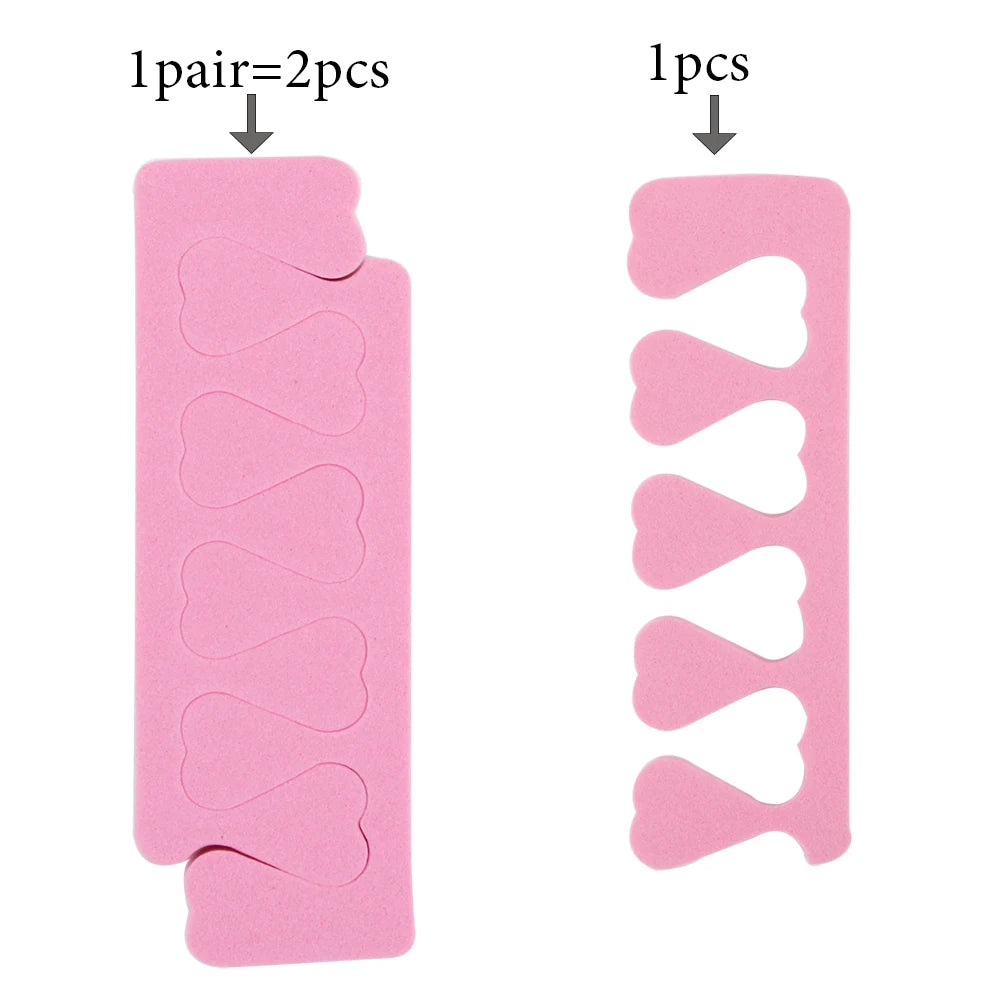 10/20/50Pcs Toe Separator Foot Fingers Separators Spacer Pedicure Toes Spreaders Divider Soft Sponge Manicure Nails Art Tools