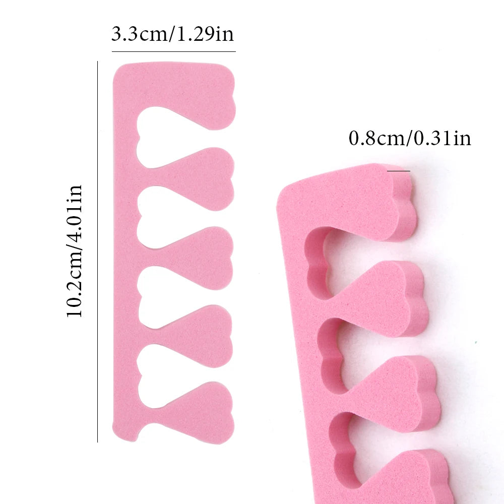 10/20/50Pcs Toe Separator Foot Fingers Separators Spacer Pedicure Toes Spreaders Divider Soft Sponge Manicure Nails Art Tools