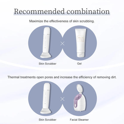 ANLAN Ultrasonic Skin Scrubber Peeling Facial Ultrasonic EMS Facial Lifting Red Blue Skin Care Pore Deep Cleansing Machine IPX7