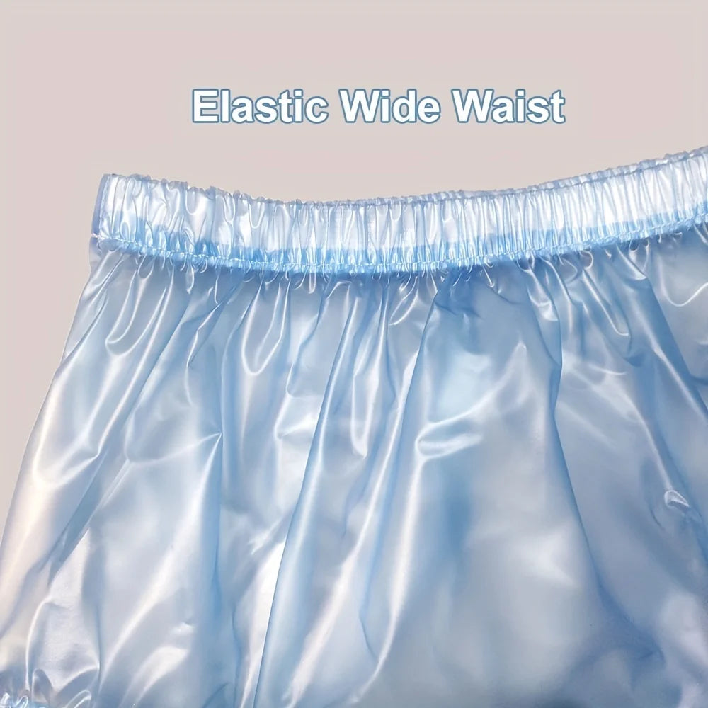 Reusable PVC Panties Adult Diapers Coat Leak-proof Plastic Teen Diaper Cover Non-disposable Diapers  Transparent