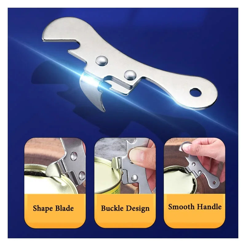 Portable Bottle Jar Opener 4 Colors Kitchen Gadget Portable Can Opener for Emergency Bottle Opener Party Simple Canning Knife