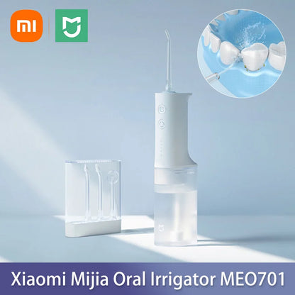Original Xiaomi Mijia Oral Irrigator Dental Irrigator MEO701 Portable Ultrasonic Teeth Oral Flusher water pick Tooth Cleaner