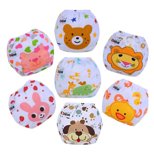 Mother Kids Baby Bare Cloth Diapers Unisex Reusable Washable Infants Children Cotton Cloth Training Panties Nappies Changing