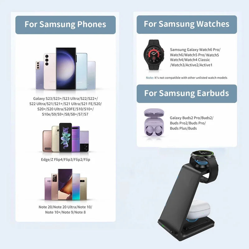 3 in 1 Wireless Charger Stand
